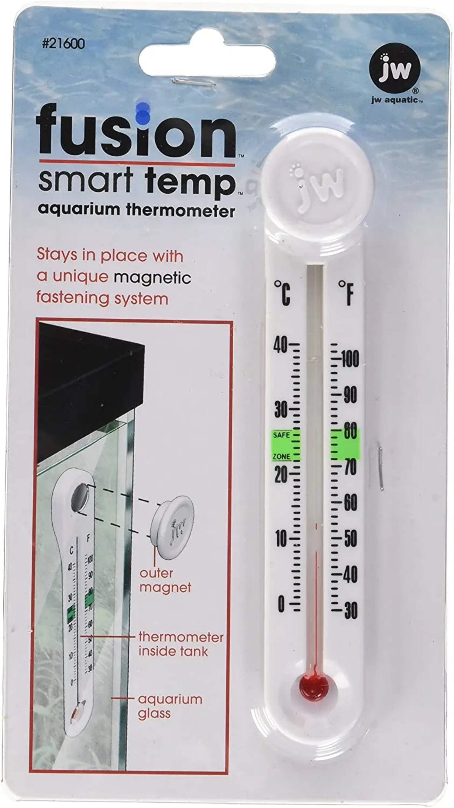 Therma-Temp Full-Range Digital Aquarium Thermometer Strip, 1 ct