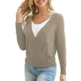 thumbnail image 2 of Traleubie Women's Sweaters Cardigan V Neck Button Down Open Front Shrug for Women s-2xl, 2 of 7