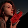 thumbnail image 7 of Designed for Samsung Galaxy A52 5G Armor Case with Camera Cover Stand, Shockproof Protection Compatible with MagSafe Rugged Case Cover for Galaxy A52 5G, Support Car Magnetic Holder - Red, 7 of 7