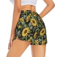 thumbnail image 3 of Bixox Women's Sunflowers pattern 2 in 1 Running Shorts - Lightweight Athletic Workout Gym Yoga Shorts Liner with Pockets - Small, 3 of 7