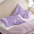 thumbnail image 4 of Satin Pillowcase for Hair and Skin Care, 35.8x16.1 Inch Feels Soft and Cool Like a Silk Pillowcase, Satin Pillow Cases, Slik Pillow Cover, Purple, 4 of 4