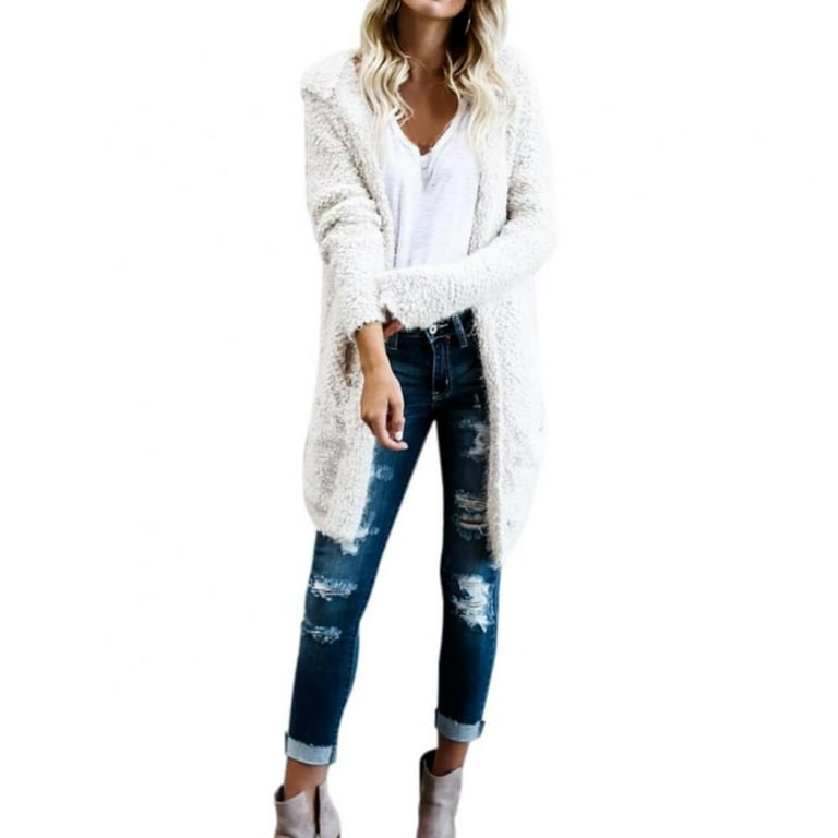 Long fuzzy deals sweater