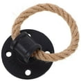 thumbnail image 6 of LAMIRO Vintage Iron and Rope Door Handle for Home Black Color Durable and Easy to Install, 6 of 7