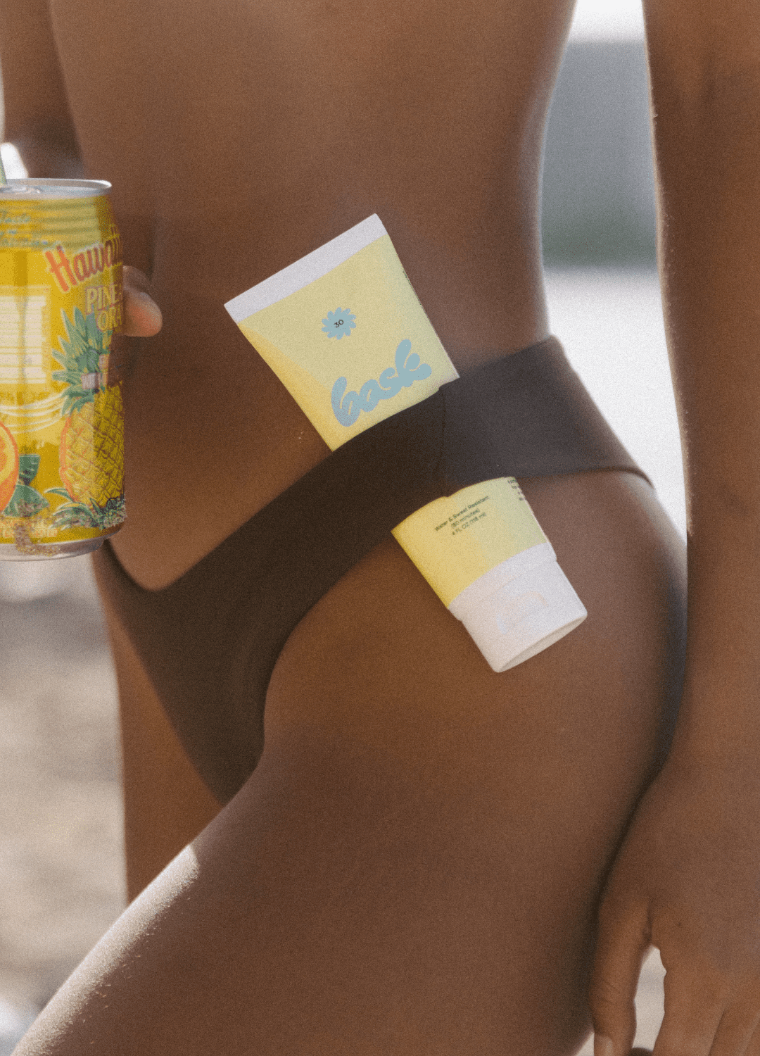Bask Broad Spectrum SPF 30 Sheer Moisturizing Sunscreen Lotion Water and Sweat Resistant  3.4 Oz