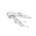 thumbnail image 1 of Feltree 360 Degree Stainless Steel Rotating Hinge with Quiet Close for Doors, Cabinets and Toolboxes - Easy Installation, 1 of 8