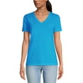 thumbnail image 1 of Hat and Beyond Women's Lightweight V-Neck Tee Superior Printability, 1 of 6