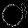 thumbnail image 4 of Ceinture Chaîne Taille Dames en Cristal Argent, 4 of 9