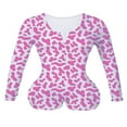 thumbnail image 1 of Women V-Neck Bodycon Bodysuit Button Sleepwear Jumpsuit Shorts Rompers, 1 of 2
