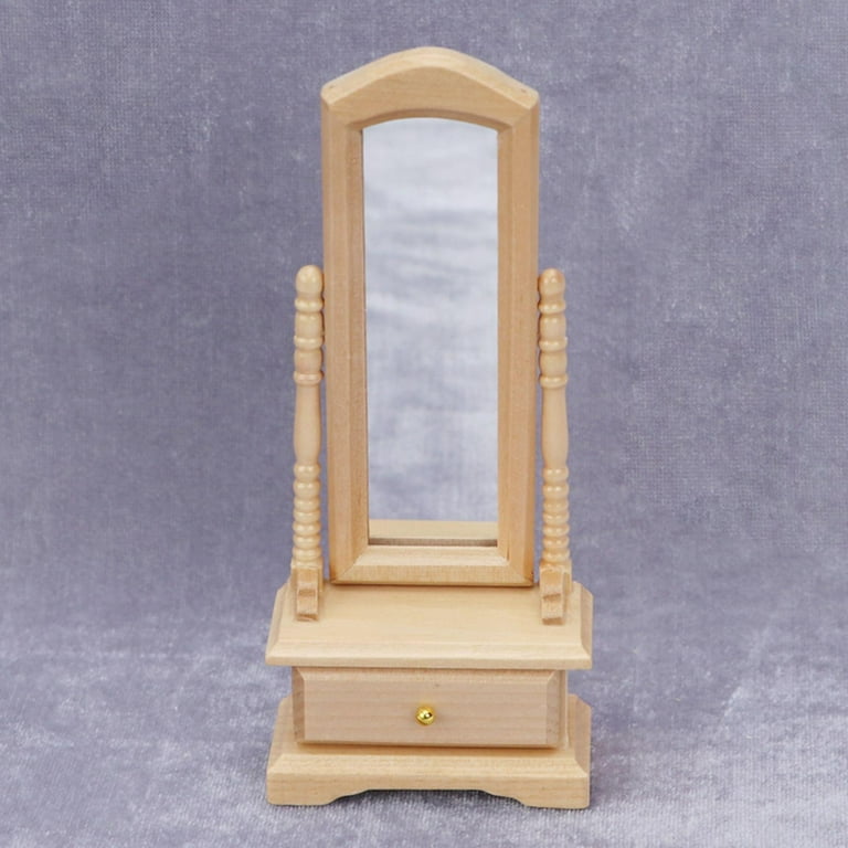 Dollhouse mirror- 1:12th scale- dollhouse furniture- miniature mirror- tiny  mirror- dollhouse accessory- dollhouse furnishings- mini