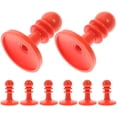 thumbnail image 1 of CHICHUMID 8 Pcs Embouts de Mât de Tente en Plastique Rouge pour Activités de Randonnée en Plein Air, 1 of 4