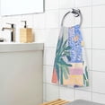 thumbnail image 3 of Yayeee 100% Cotton Hand Towels for Bathroom 16" x 28" Soft Absorbent Kitchen Towel, Seaside Boat, 3 of 7