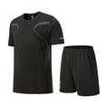 thumbnail image 6 of Mens Athletic Shorts and Tshirt Set Workout Outfit Quick Dry Sportswear Running Gym Training Activewear, 6 of 6