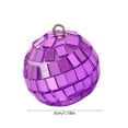 thumbnail image 2 of Purple Disco Mirror Ball for Party Decoration, Christmas Tree Wedding Birthday Party Ornaments Mini Mirror Ball Ornaments Disco Balls Decor (3CM/1.2 inch), 2 of 5