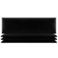 thumbnail image 1 of Vant 39 x 46 Inch Floating Upholstered Wall Panels, Velvet Black (4 Pack), 1 of 8