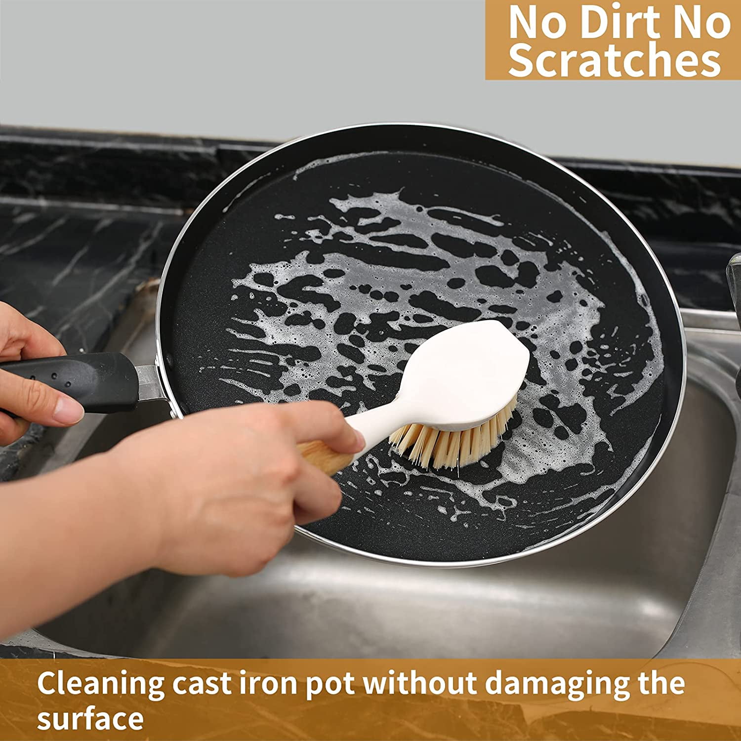 Brillo Cleaning Scrub Brushes 2pk Heavy Duty Dish Washing Sink Scrubber  Tool