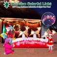 thumbnail image 4 of Danxilu Trineo inflable de Papá Noel de 10 pies de largo con 3 renos decoraciones al aire libre, LED coloridos incorporados explotan la decoración del patio de Papá Noel para Navidad, vacaciones, jard, 4 of 4