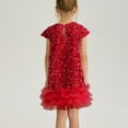 thumbnail image 7 of Girls' Glitter Casual Sleeveless Dress with Solid Color and Off-Shoulder Design for Play and Parties, 7 of 7