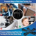 thumbnail image 3 of 5pcs Gas Stove Knob Lock, Baby Proof Oven Knobs Covers Lock For Child Safety, Stove Knob Locks With Universal Size Child Safety Guards, 3 of 5