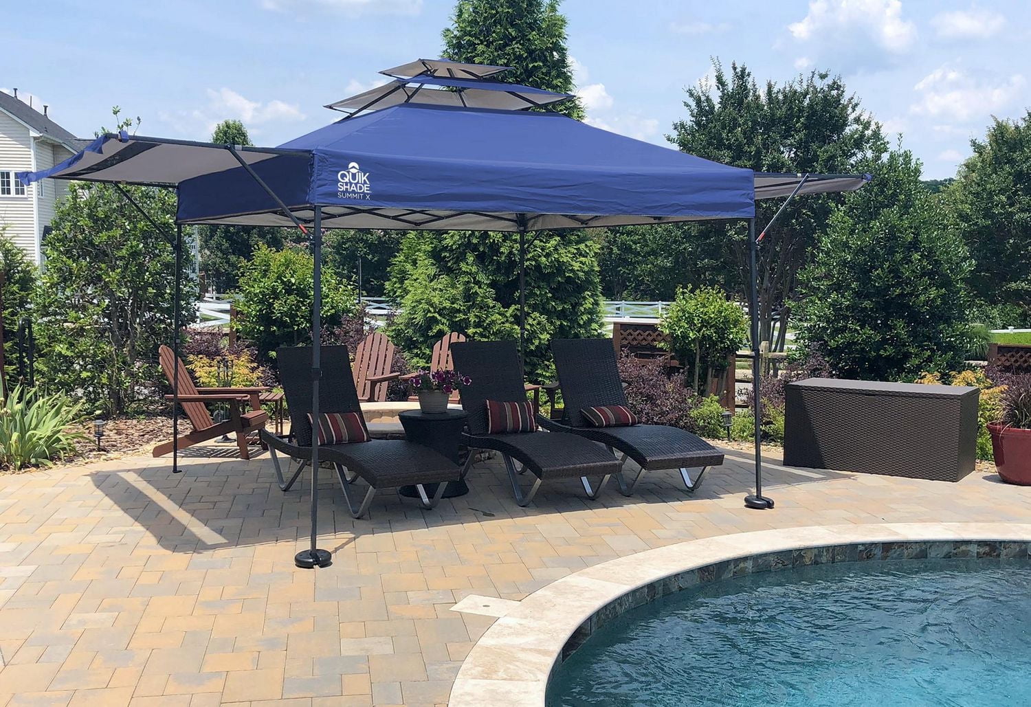 Summit SX170 10 X 17 ft. Straight Leg Canopy - Blue