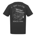 thumbnail image 2 of Playera George para Dama, con Estampados en Frente de Frases Negro Talla M, 2 of 4