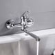 thumbnail image 5 of Grifo de cocina de pared, grifo mezclador para fregadero, grifo mezclador monomando de pared, caño giratorio de 360 grados, acero inoxidable para cocina, baño, fregadero (plata), 5 of 5