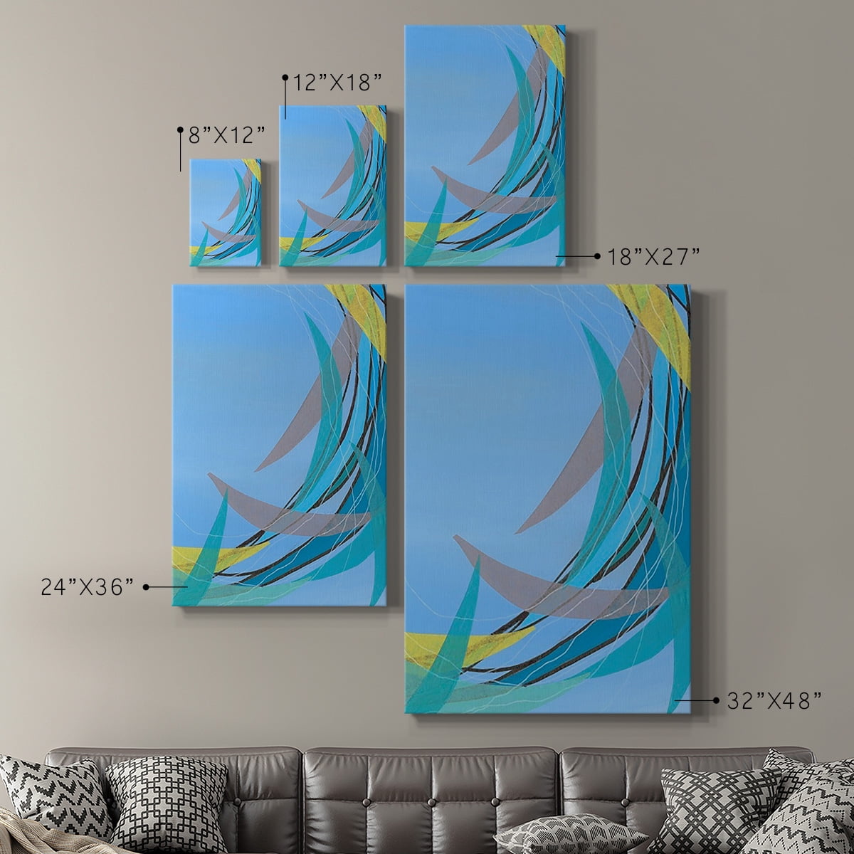 Circulating Flow II Premium Gallery Wrapped Canvas - Ready to Hang