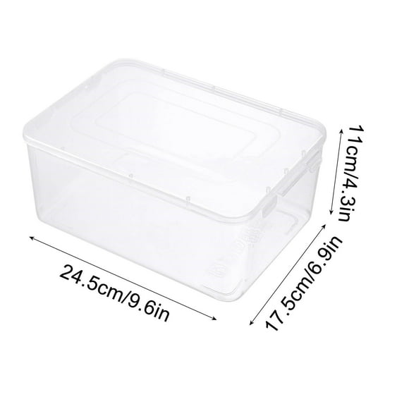 Ratfeit Clear Storage Box , Bac Empilable en Plastique Sans BPA avec Couvercle, Contenants pour Organiser les Chaussures et les Étagères de Garde-Robe, Organisation de Classe Outils pour Enseignants, Rangement pour Jeux