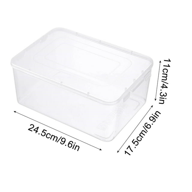 Boîte de Rangement Transparente pour Livres, Tri et Emballage, Boîte de Rangement pour Étagère à Livres, Boîte de Rangement de Bureau pour Livres d'Images pour Enfants