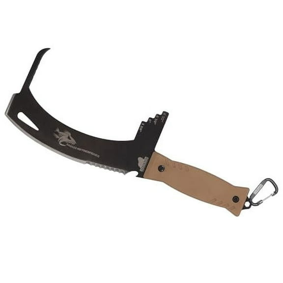 BADASS MOTHERFISHER - Dungeness Crab Gauge - Stainless Steel Multitool for Crabbing and Fishing - Includes Fish Pick, Pry Tool, Shackle Tool, Cleaver - by SQUATCH METALWORKS