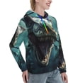 thumbnail image 6 of Wukai Underwater Dinosaur Shark Print Womens Hoodies Fleece Sweatshirts Long Sleeve Sweaters Pullover Fall Outfits Winter Clothes-Small, 6 of 7