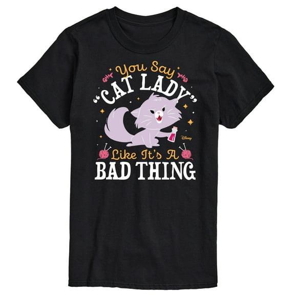 Disney Classics - Cats & Dogs - Cat Lady Like Its A Bad Thing - Men's Short Sleeve Graphic T-Shirt