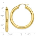 thumbnail image 3 of Leslie's Real 10kt Yellow Gold Polished Lightweight Hoop Earrings; for Adults and Teens; for Women and Men, 3 of 3