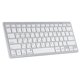 thumbnail image 1 of Ultra-Slim Wireless Bluetooth Keyboard (Korean Language) for Android Windows iOS - Silver, 1 of 5