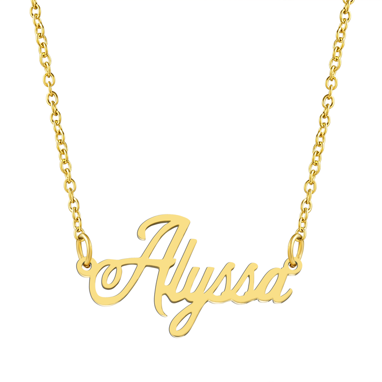 Alyssa sale name necklace