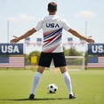 thumbnail image 3 of CHUMUD USA Flag 4th July American Red White Blue Star Stripes Patriotic T-Shirt Workout Shirts for Men Moisture Wicking Quick Dry Active Athletic Gym T Shirts, 3 of 6