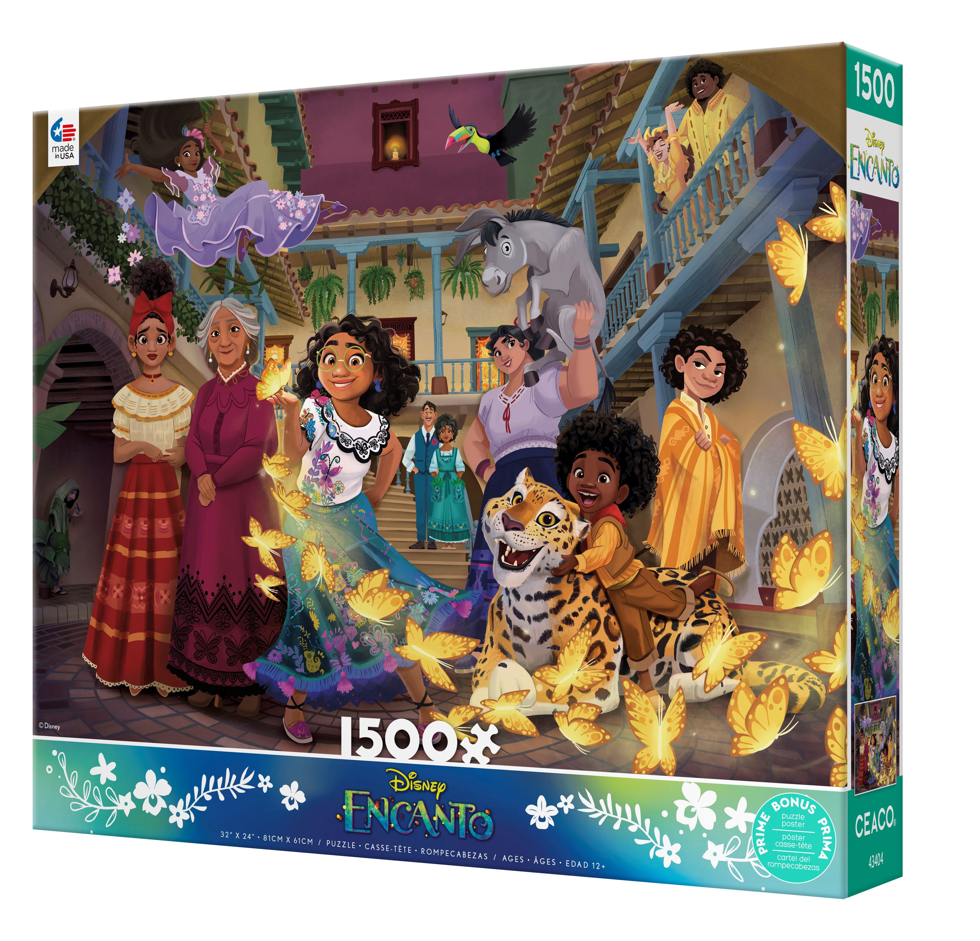 Ceaco Disney Encanto Courtyard 1500 Piece Interlocking Jigsaw Puzzle