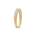 thumbnail image 4 of 10kt Yellow Gold Womens Baguette Diamond Wedding Band 1/4 Cttw, 4 of 4