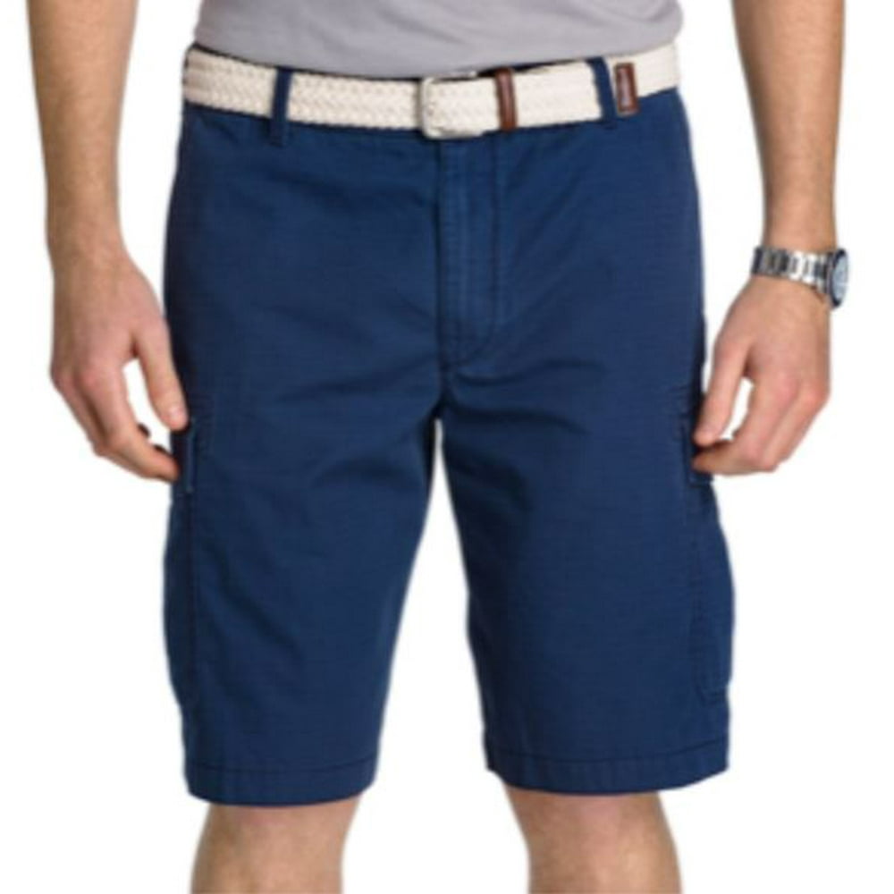 IZOD Iron Co. Mens Comfort Flex Waistband Bari Flat Front Short In