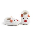 thumbnail image 4 of Otqutp Toddler Clearance Christmas Booties Soft Baby Santa Winter Warm Slippers Snow Boots Crib Shoes Soft Bottom Warm Socks Children Crib Shoes(WH2,6-9 Months), 4 of 9