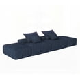 thumbnail image 3 of Modern Stylish Chenille Fabric 4-Seater Sectional Sofa 141.73"L x 42.52"W x 25.6"H, 3 of 26