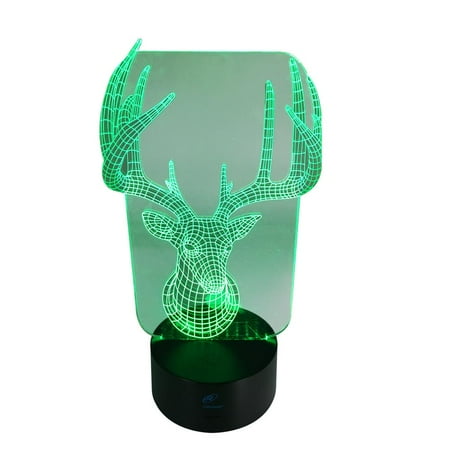 Lightahead Amazing 3d Optical Illusion Touch Night Light Led Desk Lightahead Amazing 3d Optical Illusion Touch Night Light Led Desk Lamp Art Piece With 7 Changing