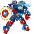 thumbnail image 4 of Bloques de construcción 2077 para niños, juguete de ladrillos ensamblados, de acero, Mech, equipo americano, 4 of 5