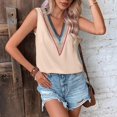thumbnail image 4 of Vedolay Tops For Women Womens Summer Casual Sleeveless Camis Tank Tops Loose Fit Cute Tunic Pleated Fashion Shirts,Khaki XL, 4 of 5