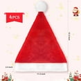 thumbnail image 5 of FUNING 4 Pack Plush Santa Hat for Adult Christmas Hats Red Xmas Holiday Hat for Christmas New Year Festive Holiday Party Favors, 5 of 9