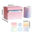 thumbnail image 2 of SIYTUAU Sticky Notes Set Pull Out Transparent Tearable Adhesive Pads For Error Correction 3.15X2.56X2.36 Inch, 2 of 7
