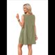 thumbnail image 1 of Vestido Mini Sin Mangas Gris-Verde S, 1 of 7
