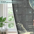 thumbnail image 4 of Yayeee Window Curtains Set of 2 for Living Room Light Filtering 63"x42", Red Sitting on The Moon, 4 of 7