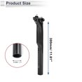 thumbnail image 6 of Unique Bargains Bike Seat Posts 30.8x300mm Light Saddle Post Seat Tube Gloss Black Carbon Fiber, 6 of 8