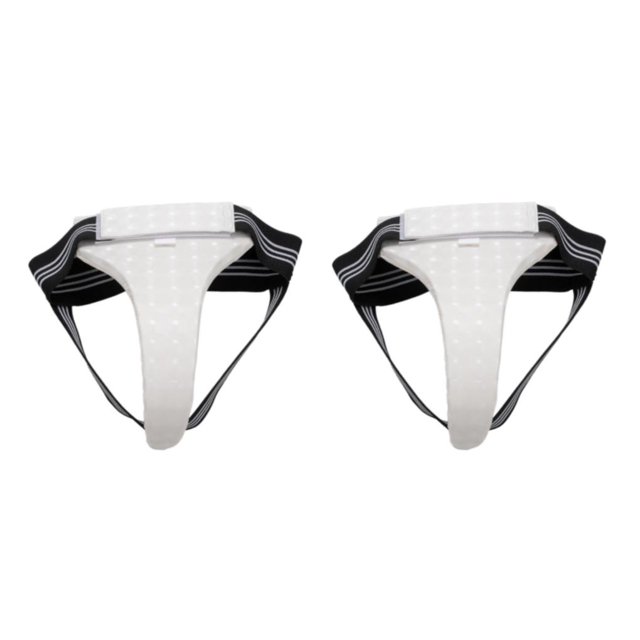 Justharion Lightweight Taekwondo Groin Guard Protector Abdominal Support Boxing Kickboxing Women M Style A 2Set