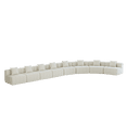 thumbnail image 4 of Newest 8-Seat Curved Symmetrical Modular Chenille Sectional Sofa with 8 Pillows and No Assembly,Beige, 4 of 7